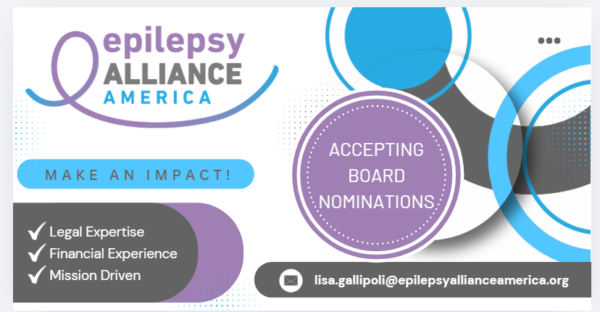 Epilepsy Alliance America Call for Board Nomationns for the 2027 Terms